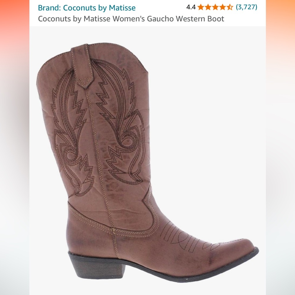 Brown cowboy boots size 10